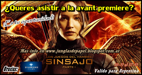 ¡Gana un par de entradas para la Avant Premiere de Sinsajo parte 1 en Argentina!