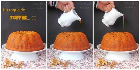 BUNDT CAKE PLÁTANO, NUECES, CHOCOLATE NEGRO Y TOFFEE BUNDT CAKE PLÁTANO, NUECES, CHOCOLATE NEGRO Y TOFFEE