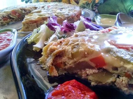 Pastel de Verduras, Jamón y Atún en Microondas Pastel de Verduras, Jamón y Atún en Microondas