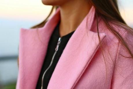 Pink Woolen Coat