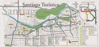 mapa turístico de chile