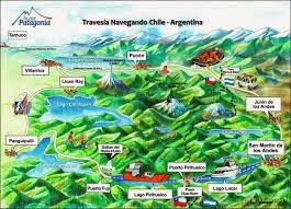mapa turístico de chile