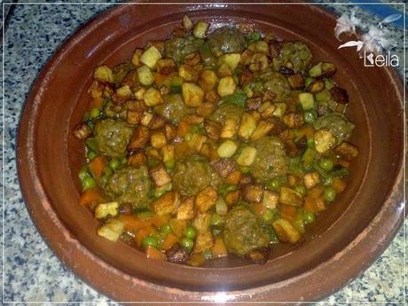 Tayine de carne picada Tayine de carne picada