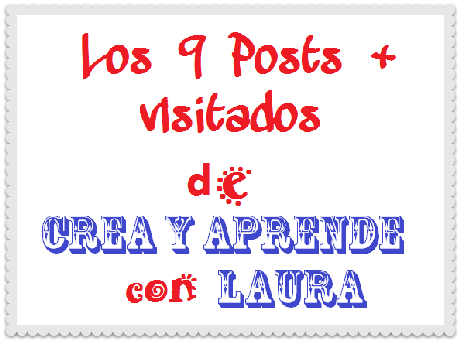 Los 9 Posts más visitados de Crea y aprende con Laura Los 9 Posts más visitados de Crea y aprende con Laura