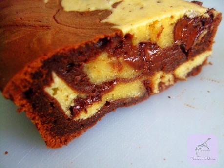 Bizcocho choco-stracciatella Bizcocho choco-stracciatella