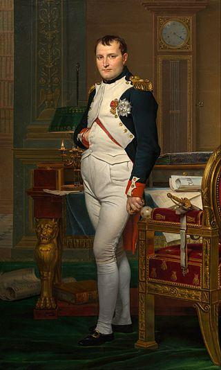 Napoleón en su estudio de las Tullerías. de J. L. David, 1812