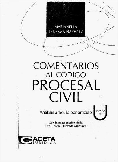 Codigo Procesal Civil Comentado, Gaceta Juridica Codigo Procesal Civil Comentado, Gaceta Juridica
