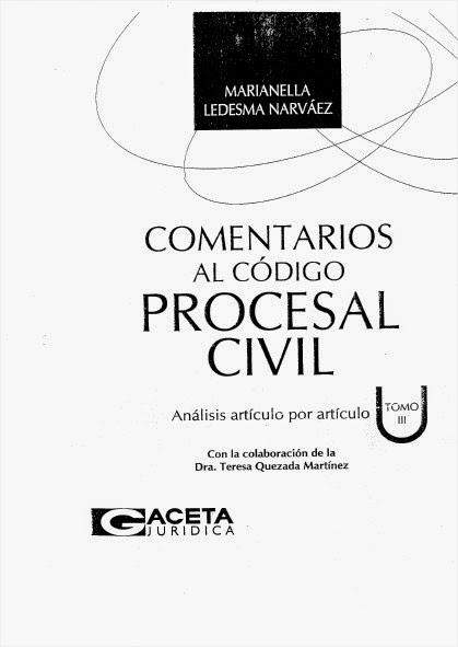 Codigo Procesal Civil Comentado, Gaceta Juridica Codigo Procesal Civil Comentado, Gaceta Juridica