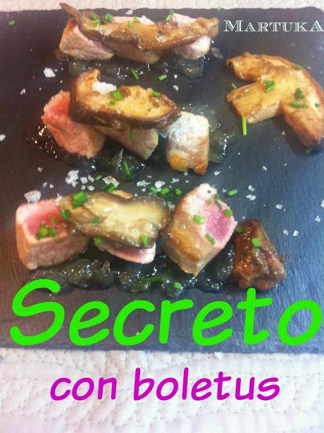 Secreto Ibérico Con Boletus Secreto Ibérico Con Boletus