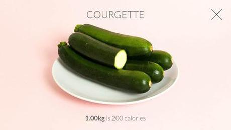 Calorific: La aplicación que te enseña como son 200 calorías Calabacin 200 calorias