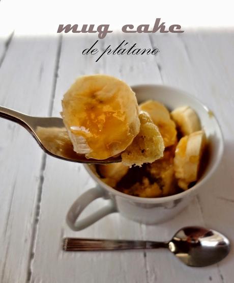 Mug Cake de plátano Mug Cake de plátano