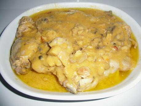 Pollo en salsa de verduras Pollo en salsa de verduras