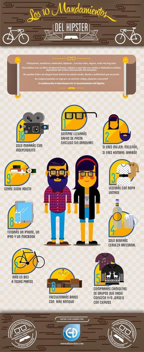 Los 10 mandamientos del Hipster