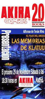 Presentación en Madrid de «Las memorias de Klatuu» Presentación en Madrid de «Las memorias de Klatuu»