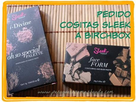Mi 2º pedido a Birchbox de Sleek Mi 2º pedido a Birchbox de Sleek