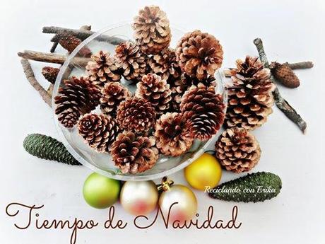 Decoración hogareña con piñas de pino Decoración hogareña con piñas de pino
