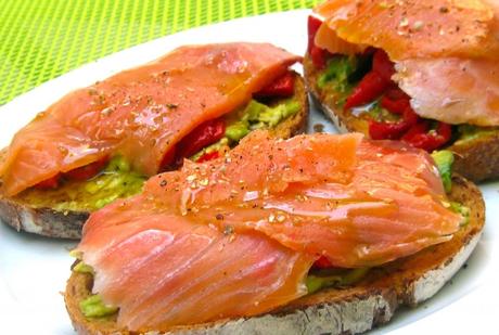 tosta de salmon