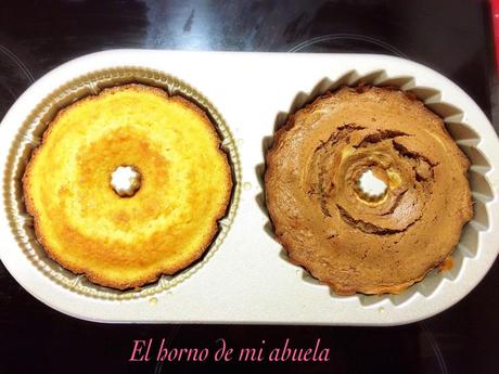 Bundt Cake de Vainilla y de Chocolate