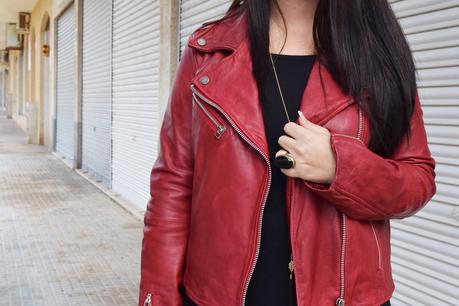 Red and black look Red and black look