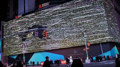 La pantalla más grande del mundo en Times Square
