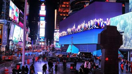 La pantalla más grande del mundo en Times Square