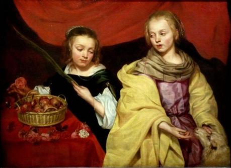 Santas Ines y Dorotea M.Wautier Carlos de Amberes