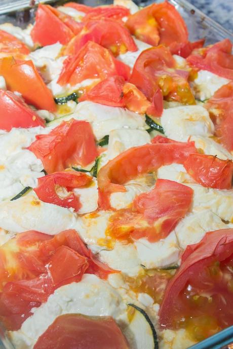 Ratatouille de verduras con queso de cabra al horno Ratatouille de verduras con queso de cabra al horno