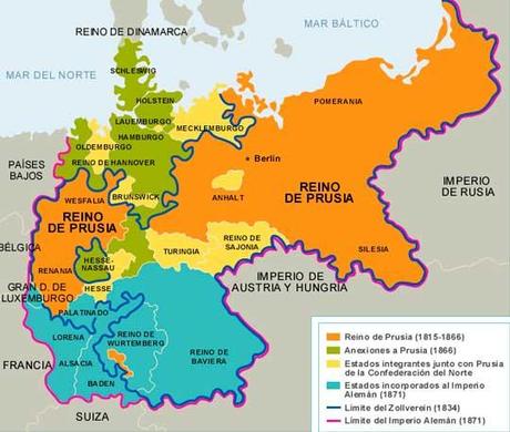 Mapa del Reino de Prusia