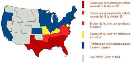 mapa guerra secesion