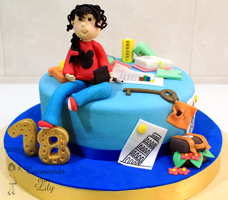 Tarta Fondant Para Una Estudiante Tarta Fondant Para Una Estudiante