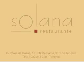 Restaurante Solana: Comer sin preocupaciones