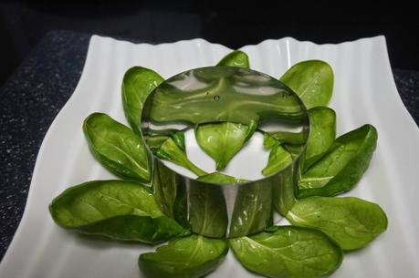 Rollito de salmón con gulas Rollito de salmón con gulas