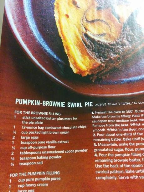 Pumpkin Brownie Pie