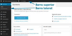 Tutorial rápido del panel de administración de WordPress apariencia-backend-wordpres