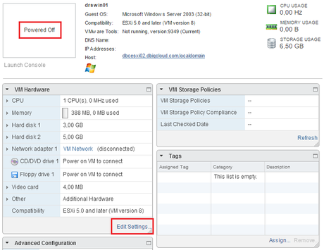 Como excluir discos de los snapshot en Máquinas Virtuales VMware Editar Maquina Virtual por DBigCloud
