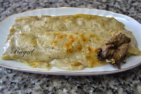 Canelones de Camagrocs con Bechamel de Boletus