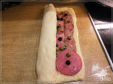 Pan de jamon venezolano, tuneado con chopped Pan de jamon venezolano, tuneado con chopped