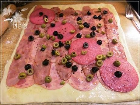 Pan de jamon venezolano, tuneado con chopped Pan de jamon venezolano, tuneado con chopped