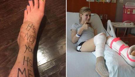 ¿Conoces la gran lección de positivismo dada por una runner herida en el Maratón de Boston de 2013? Rebeca-DiMartino