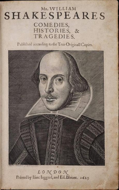 shakespeare, first folio, retrato, francia, obras, teatro, el zorro con gafas
