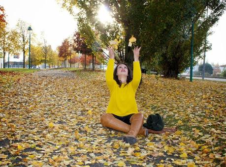 La caída de las hojas mirada otoño