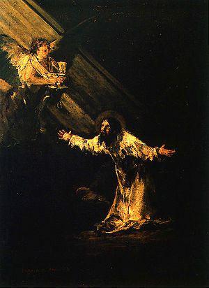 Cristo en el Huerto de los Olivos, Goya.