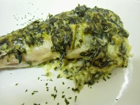 Colas de rape a la florentina Colas de rape a la florentina