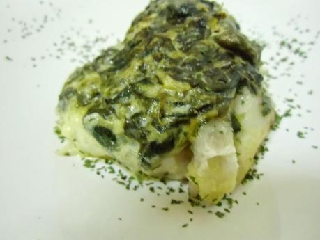 Colas de rape a la florentina Colas de rape a la florentina