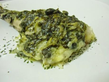 Colas de rape a la florentina Colas de rape a la florentina