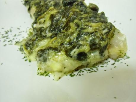 Colas de rape a la florentina Colas de rape a la florentina