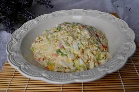 Ensaladilla de palitos de cangrejo #Asaltablogs Ensaladilla de palitos de cangrejo #Asaltablogs