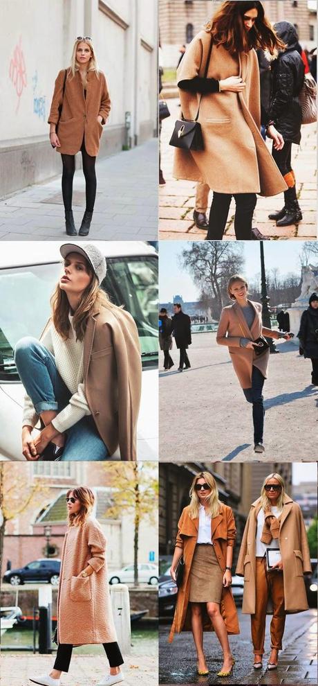 STREET STYLE INSPIRATION; CAMEL COATS.-