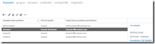 Configurar archive mailbox en Exchange 2013 Configurar archive mailbox en Exchange 2013