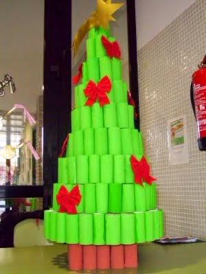 Adornos navideños con material reciclado Adornos navideños con material reciclado